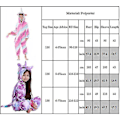 Miniatyrbild 2 av 3: Flickor Barn Unicorn Onesie Kostym Pyjamas Fleece Jumpsuit Mjuk Nattkläder PJs 4-7 år B