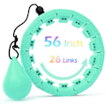 Pikkukuva 1 / 5: Painotettu hulavanne 26 lenkillä (56 tuumaa) painonpudotukseen aikuisille, Infinity Hoop Plus Size, älykäs kuntoiluväline naisille blue