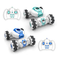 Miniatyrbilde 9 av 9: 2,4 GHz fjernkontrollbil 4WD - se Gesture Sensing Control RC Stuntbil med LED-lys Musikeffekt Barnleke - WELLNGS Green