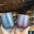 Miniatyrbillede 4 af 5: Wekity Stor Kapacitet Gradient Krus Semestergave Rustfrit Stål Kaffekrus, 473ml