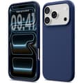Flytande silikonskal till iPhone 17 Pro Max, stötsäkert mjukt fullt skydd (marinblå) iPhone 17 Pro Max Navy blue