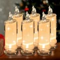 Batteridrivna flamlösa ljus med batterier för bröllop och heminredning[JUN] 4