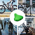 Miniatyrbild 2 av 3: 2-pack vattentätt sadelöverdrag med dragsko / Regnskydd för cykelsadel MultiColor