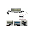 Miniatyrbild 3 av 4: 1:a Spänningsdetektor Temperatur Bil Auto LCD Digital Display Termometer Alarm Kontroll Väckarklocka