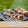 Pikkukuva 1 / 7: Grillitangot BBQ-makkaroille, 3-pack ruostumattomasta teräksestä valmistettuja keittiömakkaroita pitkillä kahvoilla, BBQ-makkaratangot, kääntötangot BBQ-makkaroille 3pcs