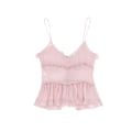Miniatyrbild 5 av 5: Mode Volang Linne Hängselskjorta ROSA XS Rosa Rosa Pink Pink XS