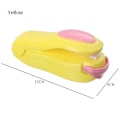 Miniatyrbilde 1 av 6: Minilamineringsmaskin Manuell Forseglingsklemme Lodding Bærbar Termisk Vakuumforsegling Plast Stängpåse Matsparer Yellow 02