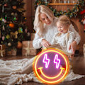 Miniatyrbillede 2 af 4: Smiley Face Neonlys med dæmpning Smiley Face LED-skilt Smile Neonlys til vægdekoration Smiley Face dekoration