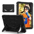 Samsung Galaxy Tab A9+ / A11+ Spider Silikone Hybrid PC Stødsikkert Cover[JUN] Svart