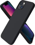 Flytande silikonfodral för iPhone 13 6.1\" - Ultratunt helkroppsstötskydd [JUN] Black