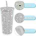 Pikkukuva 2 / 5: Bling-timanttikuvioitu juomapullo glitterillä ja kannella Multicolor
