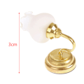 Miniatyrbillede 3 af 5: Dukkehuss Miniatyr Vægslampe LED Lampe Bordlampe Vægslampe