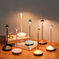 Miniatyrbilde 1 av 3: Zafferano Pina Pro - Aluminium - Dimbar LED bordlampe, IP54 beskyttelse, innendørs/utendørs bruk, kontakt, H29cm, EU-kontakt - Corten-Wellngs Sand svart Sand blue