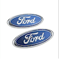Pikkukuva 1 / 2: Ford-merkki Ovaali Sininen/kromi 145x 60mm Etu/taka Emblem Focus Mondeo Transit
