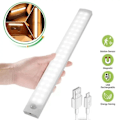 Miniatyrbild 2 av 5: (Vit, 3-pack) Under-skåpsbelysning Rörelsesensor Uppladdningsbar LED Garderobsbelysning Batteridriven Trådlös Magnetisk Belysning
