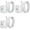 3-pakning Samsung 20W hurtigladeradapter + USB-C-kabel, hvit 3-pack Samsung (20w White)