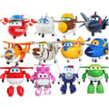 12 st Animation Super Wings Flygplan Transformerbar Robot Actionfigurer Leksak Present[JUN]
