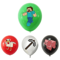Miniatyrbillede 4 af 5: Minecraft-tema Tillykke med fødselsdagen Sæt Dekoration Tilbehør Banner Træk Flag Kage Toppers Kit null none