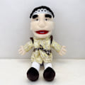 Pikkukuva 5 / 10: Käsiukkelit varastossa, hauskoja pehmoleluja pojille, kangasnukkeja, jeffy sormiukkeli Jeff hand puppet