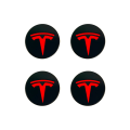 Miniatyrbild 5 av 5: Passar Tesla Model 3 Hjulnavkapsel Logotyp - Mörkgrå Silver Logotyp (Fyra-pack)
