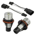 1 par 8000K hvite LED Angel Eye Marker-lys kompatible med E39 E53 E60 E63 E64 E66 E87 5 6 7 X3 X