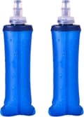 2-pack 250 ml mjuka hopfällbara vattenflaskor, TPU löparhydreringsflaska för sport [JUN]