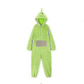 Miniatyrbillede 4 af 5: Teletubbies Onesie Pyjamas til Voksne Tyk Korallfleece Grøn XL green xl