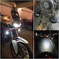 Miniatyrbillede 3 af 10: 2 stk. 6 LED Motorcykel Forlygte Kørelys