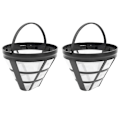 Miniatyrbillede 1 af 5: 2-pak No.4 Genanvendeligt Kaffefilter Kurvfilter til Ninja Filter, Passer til de fleste 8-12 Kops Kurv Dryp Kaffemaskiner