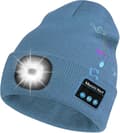 LED-mössa med Bluetooth-högtalare och hörlurar för män och kvinnor [JUN]