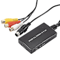 Miniatyrbild 3 av 5: S-video till HDMI-omvandlare AV till HDMI-adapter RCA-omvandlare Stöd 1080p Shytmv