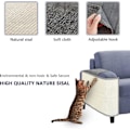 Miniatyrbillede 3 af 3: Katteklo sofabeskyttelse, Katteklo måtte med naturligt sisal til møbelbeskyttelse mod katte, Scratcher Matt Cover