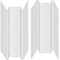 Miniatyrbillede 1 af 5: 100 stk rustfrit stål drivhus glasvinduesbeslag (med 50 W trådclips til drivhusglas og 50 Z overlapningsclips til drivhusglas