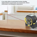 Miniatyrbild 3 av 3: 3-i-1 laseravståndsmätare 5 m måttband Linjal LCD-skärm med bakgrundsbelysning Avståndsmätare Byggenhet Yta Volymer Mätning 40M