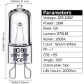 Pikkukuva 2 / 6: G9 Halogeenivalot 28W, 230V, 10-pakkaus 28W