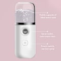 Miniatyrbilde 6 av 11: Nano Mist Sprayer Kjøler Ansiktsdamper HVIT white