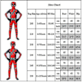 Miniatyrbilde 2 av 2: Barns Deadpool Superhelt Halloween Fest Cosplay Kostyme 120cm 110cm 110cm