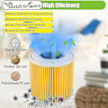 Miniatyrbillede 2 af 5: 2-pak patronfilter til Wd3 Premium Wd2 Wd3 Wd3p Wd3 Mv2 Mv3 filter Wd3 erstatningsfilter til Krcher støvsuger 6.414-552.0/6414552 Hs