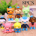 Pikkukuva 1 / 5: 8 kpl/setti The Octonauts Eläinhahmot Octo Crew Pack Leikkiseti Actionhahmo Leikkikalut Lapsille