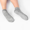 Miniatyrbillede 3 af 5: Skridsikre yogastrømper til kvinder, 6 par, Grip-strømper til pilates, fitness, skridsikker hjemmetræning