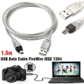 Miniatyrbild 1 av 5: USB-datakabel för Mini DV MiniDV FireWire IEEE 1394 HDV-videokamera för redigering på PC