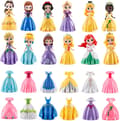 12 Prinsessdockor med 24 Outfits & Deformerbara Leksaker för Barn[JUN]