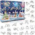 Miniatyrbild 1 av 4: Adventskalender 2022 Vuxen & Barn Hjärnteaser Pojke Flicka Metallpussel med 24 Överraskningar