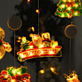 Miniatyrbillede 4 af 5: LED Julelys med sugekop til vinduer, hængende lys, julepynt Christmas tree
