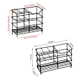 Miniatyrbillede 2 af 10: Tandbørsteholder Opbevaringsstativ SORT 6 GRID black