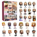 Miniatyrbillede 1 af 5: Taylor Swift Julekalender 2024 - 24 Dages Julekalender Nedtællingskalender Ornament Jule-Nøglering Gaveidé Musikelsker D