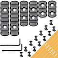 Miniatyrbilde 2 av 3: Picatinny Rail Seksjon 3,3,5,5,7,7 Spor, komplett med Mlock-system, Picatinny Rail-sett med 13 T-muttere & 13 skruer & unbrakonøkkel -