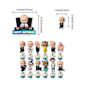 Pikkukuva 5 / 5: Baby Boss syntymäpäiväjuhlan koristeet, Hyvää syntymäpäivää Banner Cake Toppers -ilmapallot Set