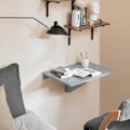 Miniatyrbilde 1 av 7: SoBuy Veggmontert Klaffbord Skrivbord Spisebord Barbord Databord FWT03-HG Grey