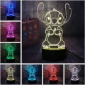 Pikkukuva 2 / 8: Lilo & Stitch Lamppu Piirretty Söpö Stitch Hahmo Ystävät 3D LED